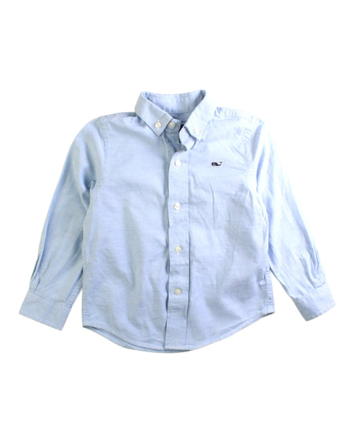 A Blue Long Sleeve Shirts from Vineyard Vines in size 2T for boy. (Front View)
