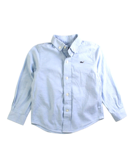 A Blue Long Sleeve Shirts from Vineyard Vines in size 2T for boy. (Front View)