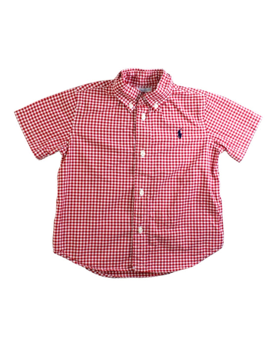 A Red Short Sleeve Shirts from Ralph Lauren in size 18-24M for boy. (Front View)
