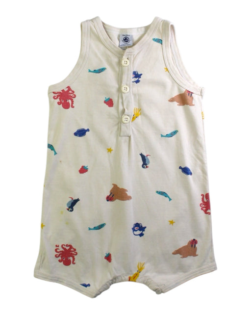 A Multicolour Sleeveless Rompers from Petit Bateau in size 3T for boy. (Front View)