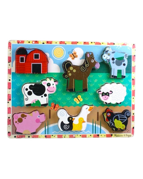 Multicolour Melissa & Doug Farm Animals Puzzle 2-5T — Retykle