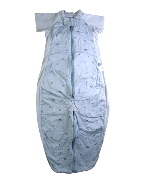 A Blue Sleepsacs from ErgoPouch in size 2T for neutral. (Front View)