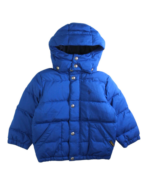 A Blue Puffer/Quilted Coats & Outerwear from Polo Ralph Lauren in size 2T for boy. (Front View)
