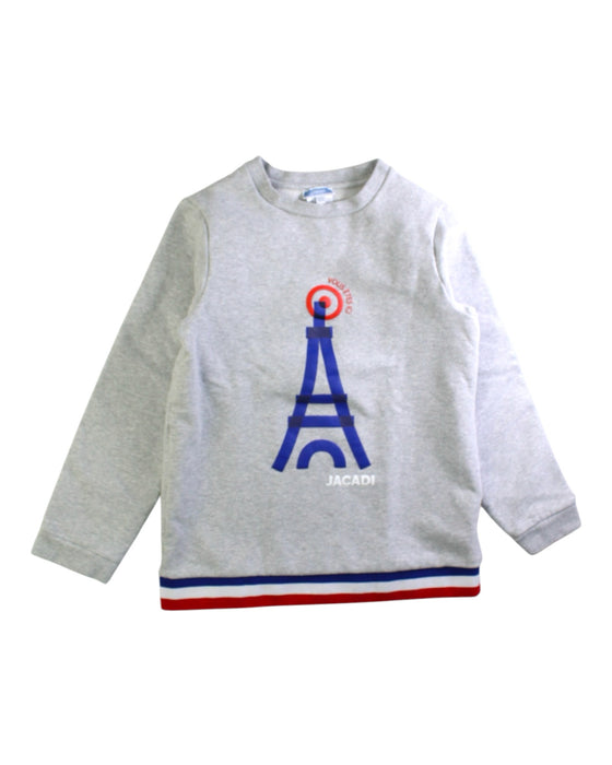 A Grey Crewneck Sweatshirts from Jacadi in size 12Y for boy. (Front View)