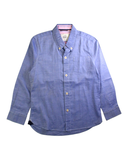 A Blue Long Sleeve Shirts from Boden in size 6T for boy. (Front View)