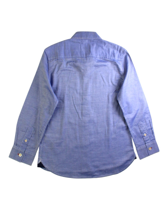 A Blue Long Sleeve Shirts from Boden in size 6T for boy. (Back View)