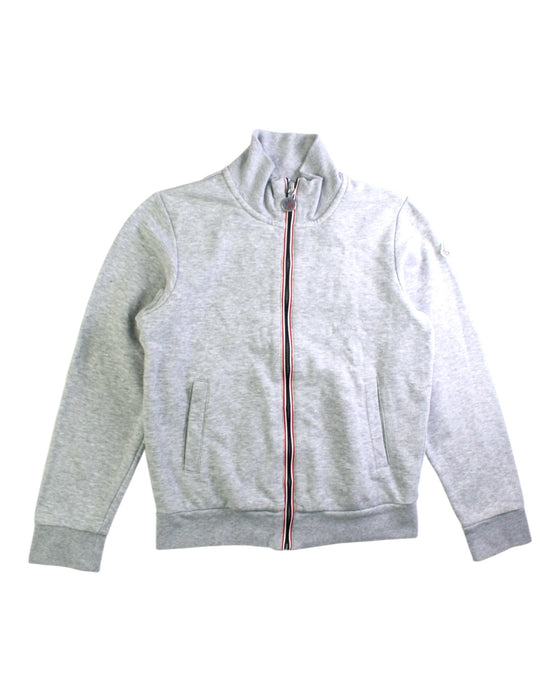 A Grey Lightweight Jackets from Moncler in size 8Y for boy. (Front View)