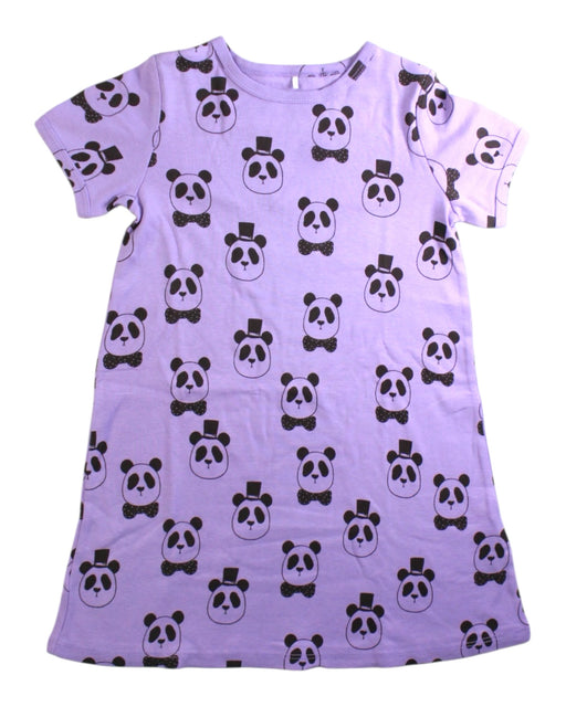 A Purple Short Sleeve Dresses from Mini Rodini in size 4T for girl. (Front View)