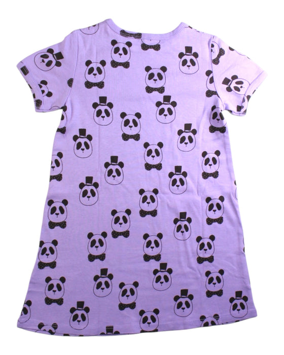 A Purple Short Sleeve Dresses from Mini Rodini in size 4T for girl. (Back View)