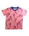A Pink Short Sleeve T Shirts from Mini Rodini in size 4T for girl. (Front View)