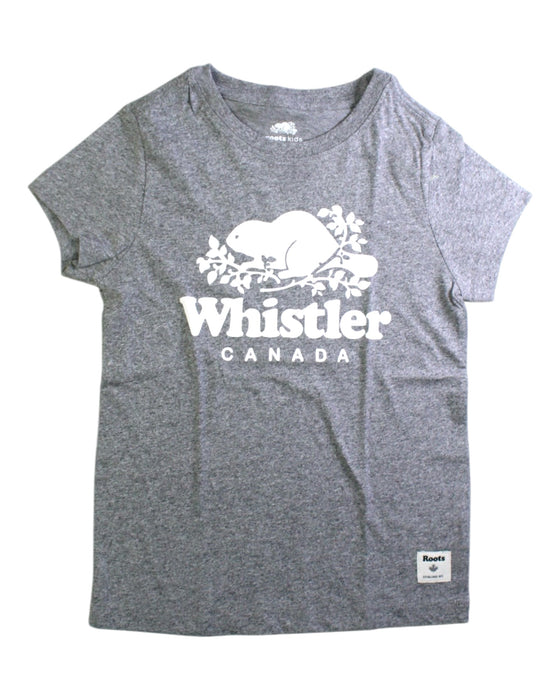 A Grey Short Sleeve T Shirts from Roots in size 5T for neutral. (Front View)