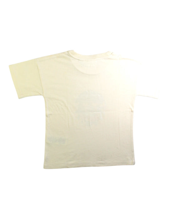 A Beige Short Sleeve T Shirts from Mini Rodini in size 4T for neutral. (Back View)