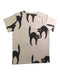 A Beige Short Sleeve T Shirts from Mini Rodini in size 3T for neutral. (Back View)