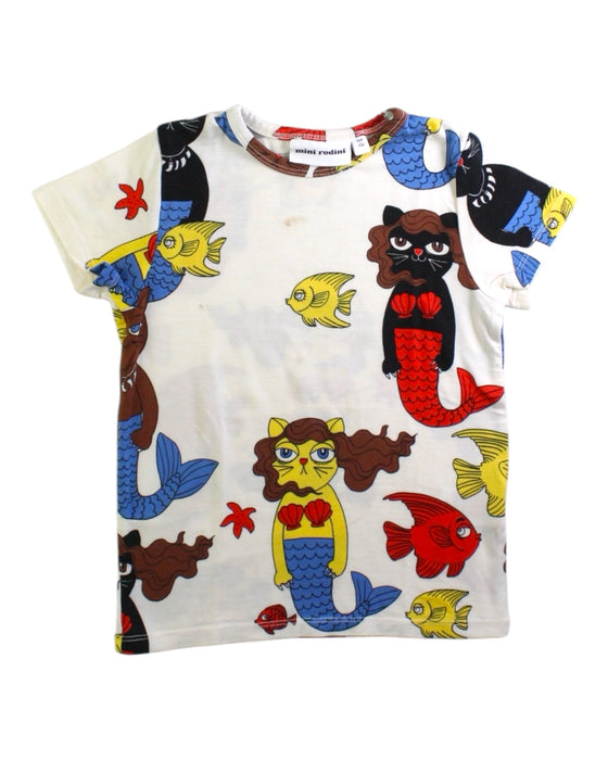 A Multicolour Short Sleeve T Shirts from Mini Rodini in size 3T for girl. (Front View)