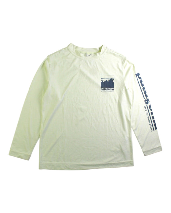 A White Long Sleeve Tops from Patagonia in size 5T for neutral. (Front View)