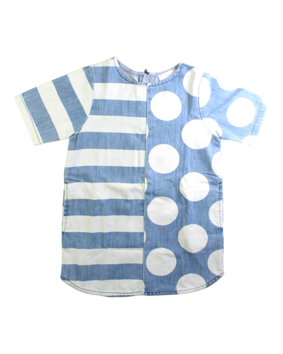 A Blue Short Sleeve Dresses from Stella McCartney in size 4T for girl. (Front View)