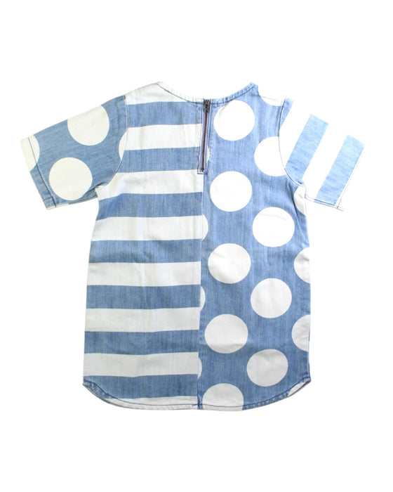 A Blue Short Sleeve Dresses from Stella McCartney in size 4T for girl. (Back View)