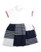 A White Short Sleeve Dresses from Miki House in size 4T for girl. (Back View)