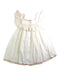 A White Sleeveless Dresses from Apolina in size 3T for girl. (Back View)