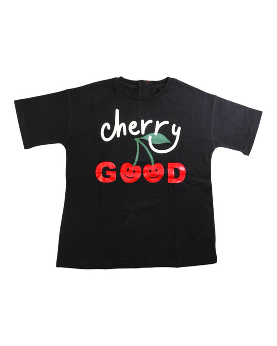 A Black Short Sleeve T Shirts from Stella McCartney in size 4T for girl. (Front View)