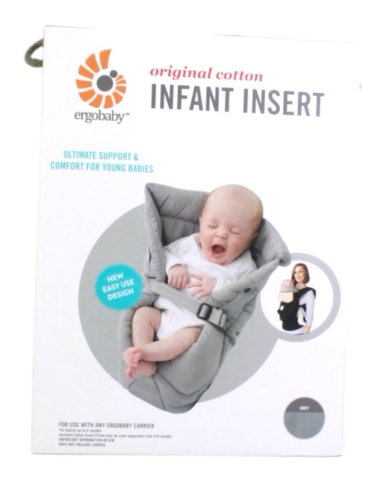 A Grey Baby Carriers from Ergobaby in size 0-3M for neutral. (Front View)