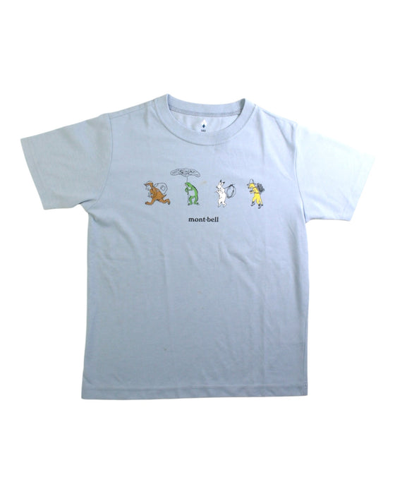 A Blue Short Sleeve T Shirts from Mont-bell in size 10Y for boy. (Front View)