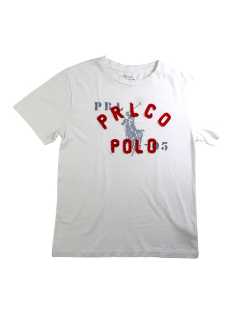 A Red Short Sleeve T Shirts from Polo Ralph Lauren in size 8Y for boy. (Front View)