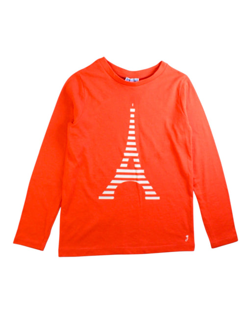 A Red Long Sleeve T Shirts from Jacadi in size 8Y for boy. (Front View)