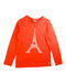 A Red Long Sleeve T Shirts from Jacadi in size 8Y for boy. (Front View)