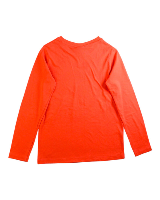 A Red Long Sleeve T Shirts from Jacadi in size 8Y for boy. (Back View)