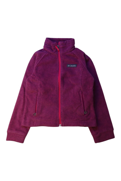 A Purple Lightweight Jackets from Columbia in size 6T for girl. (Front View)