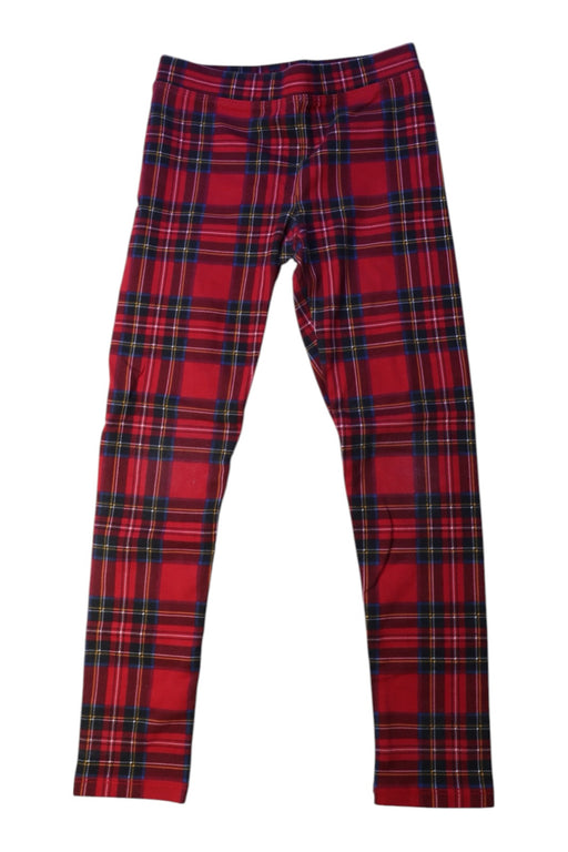 A Red Leggings from Crewcuts in size 6T for girl. (Front View)