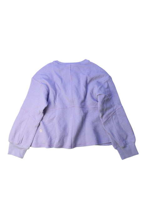 A Purple Crewneck Sweatshirts from Moody Tiger in size 4T for girl. (Back View)