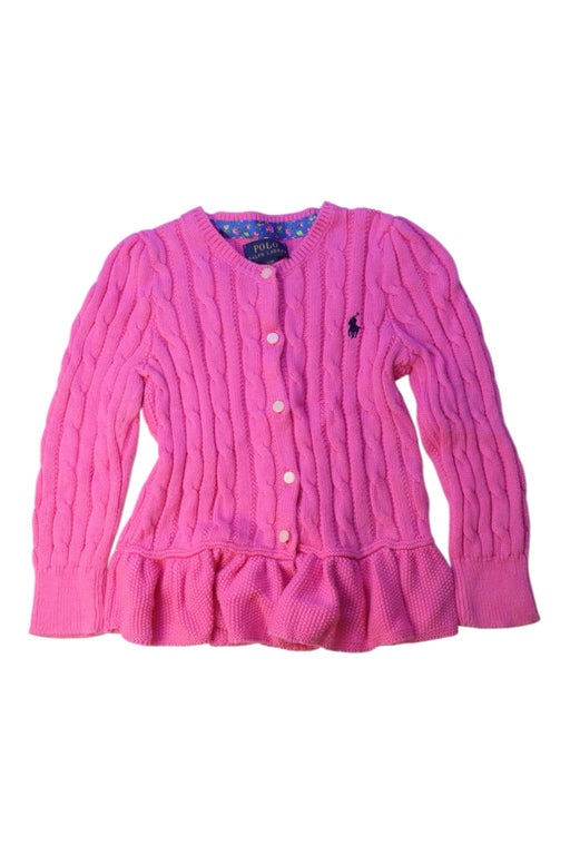 A Pink Cardigans from Polo Ralph Lauren in size 3T for girl. (Front View)