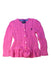 A Pink Cardigans from Polo Ralph Lauren in size 3T for girl. (Front View)