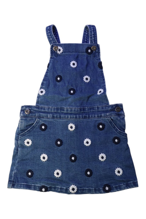 A Blue Overall Dresses from Seed in size 3T for girl. (Front View)