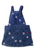 A Blue Overall Dresses from Seed in size 3T for girl. (Back View)