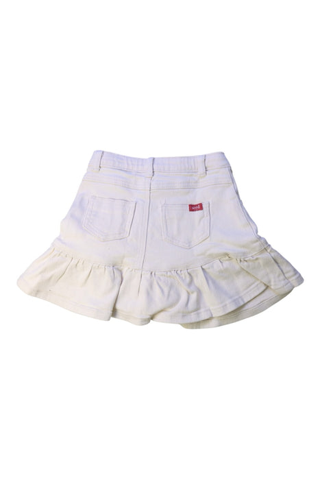A White Short Skirts from Seed in size 6T for girl. (Back View)