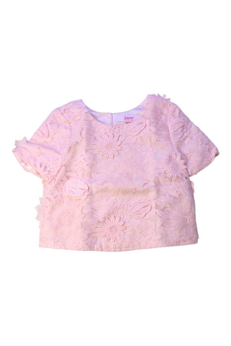 A Pink Short Sleeve Tops from Baker by Ted Baker in size 5T for girl. (Front View)