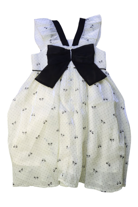 A White Sleeveless Dresses from Balabala in size 4T for girl. (Back View)