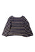 A Navy Long Sleeve Tops from Petit Bateau in size 3T for girl. (Back View)