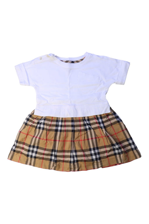 A White Dress Sets from Burberry in size 6-12M for girl. (Front View)