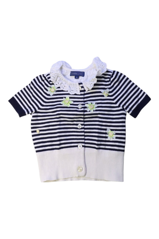 A Navy Cardigans from Nicholas & Bears in size 3T for girl. (Front View)