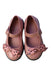 A Pink Flats from Mini Melissa in size 3T for girl. (Back View)
