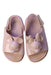 A Pink Sandals from Mini Melissa in size 3T for girl. (Back View)