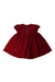 A Red Short Sleeve Dresses from Ralph Lauren in size 0-3M for girl. (Back View)