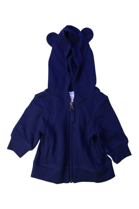 A Navy Hooded Sweatshirts from Hanna Andersson in size 0-3M for neutral. (Front View)