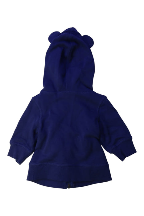 A Navy Hooded Sweatshirts from Hanna Andersson in size 0-3M for neutral. (Back View)