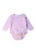 A Pink Long Sleeve Bodysuits from Purebaby in size 3-6M for girl. (Front View)