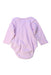 A Pink Long Sleeve Bodysuits from Purebaby in size 3-6M for girl. (Back View)